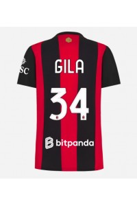 AC Milan Mario Gila #34 Fotballdrakt Hjemme Klær Dame 2026-27 Korte ermer